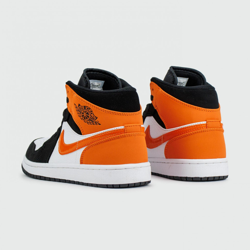 кроссовки Air Jordan 1 White / Black / Orange