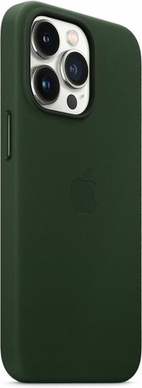 Чехол Apple MagSafe для iPhone 13 Pro, кожа, «зелёная секвойя»