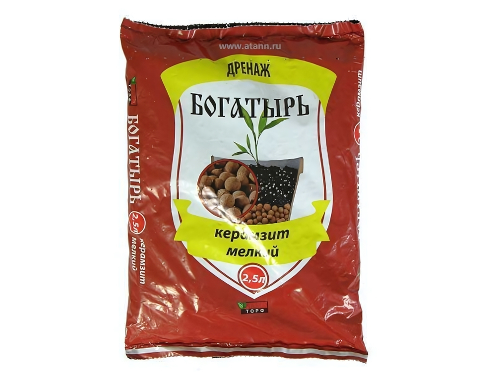 Дренаж цветочный 2,5л мелкий Богатырь