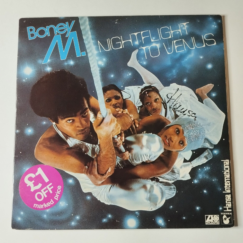 Винтажная виниловая пластинка LP Бони М Boney M Nightflight To Venus (UK 1978) Rasputin