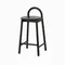 Полубарный стул Circle 65 см, черный