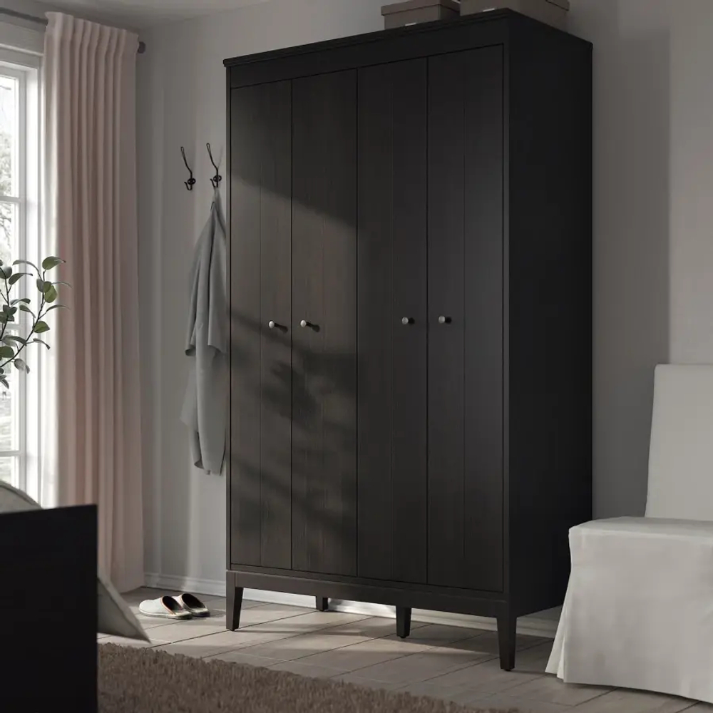 Гардероб - IKEA IDANÄS /ИДАНАС ИКЕА, 211х121х59 см, коричневый