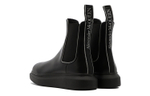 Alexander McQueen Leather Chelsea Boots "Core Black"
