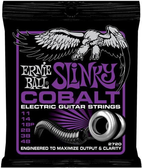 Струны для электрогитары ERNIE BALL 2720 Cobalt Slinky Power 11-48