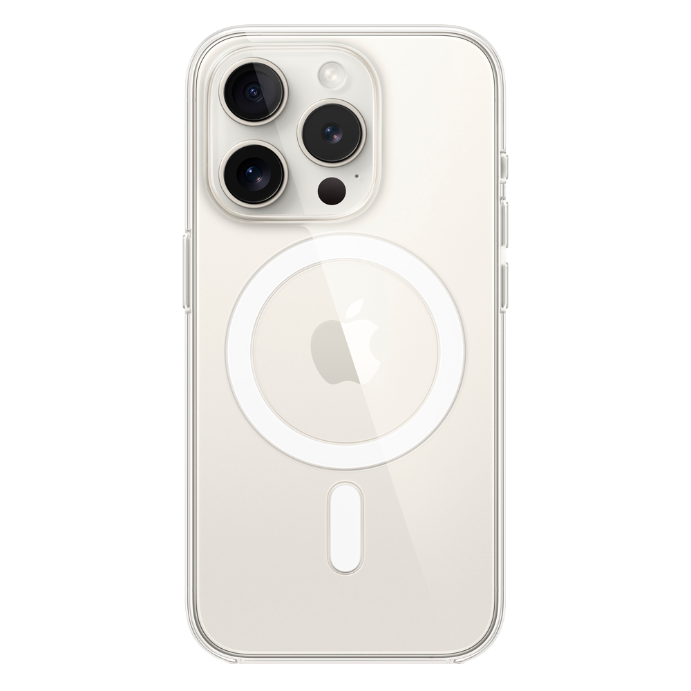 Прозрачный чехол с поддержкой MagSafe Apple Clear Case для iPhone 15 Pro