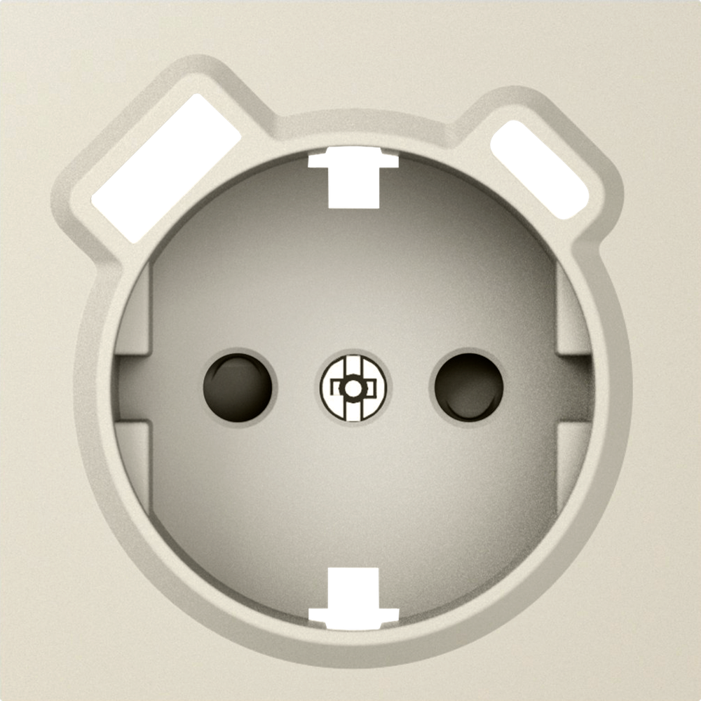 Накладка для розетки Schuko с зарядным устройством USB A+C, со шторками 16A 250В, матовый кашемир, серия A07