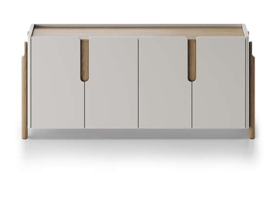 Комод Basic 4 двери ширина 180 см (дымка)