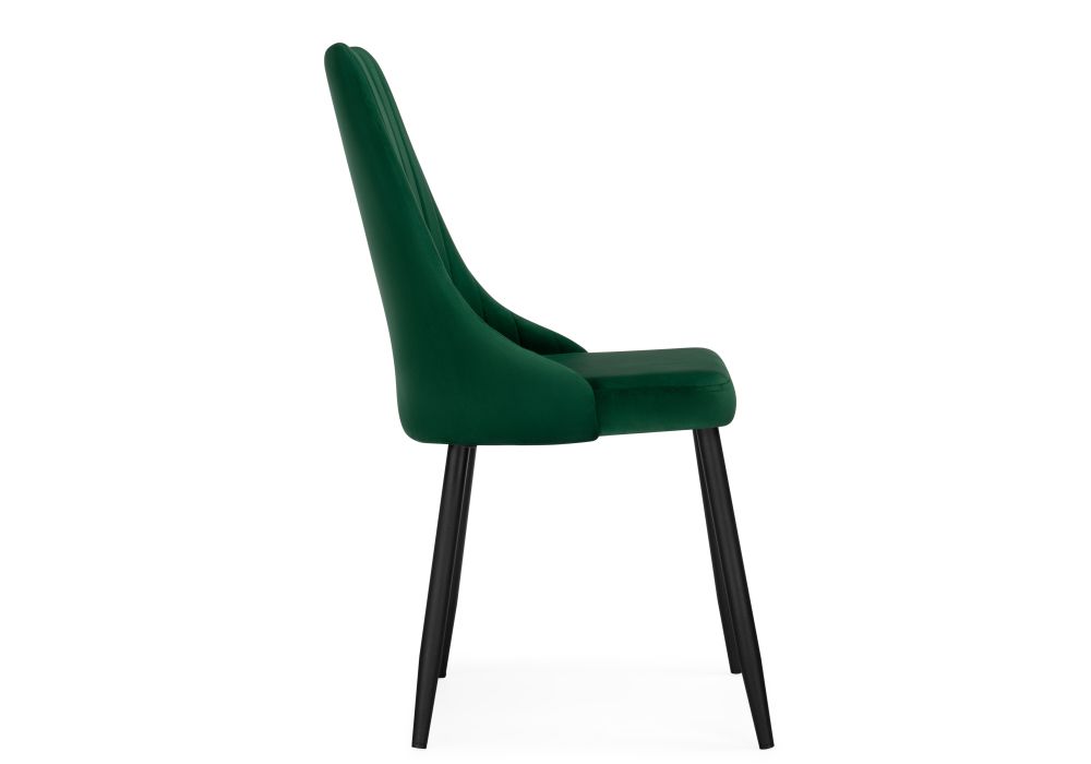 Стул на металлокаркасе Кора зеленый / черный