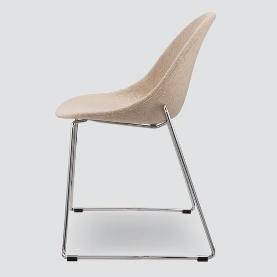 Стул Vid Soft бежевый, ножки хром