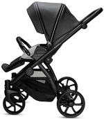 Детская коляска Noordi Fjordi Leather V2 3 в 1 с автокреслом Terra Black 1462819 Shadow Grey