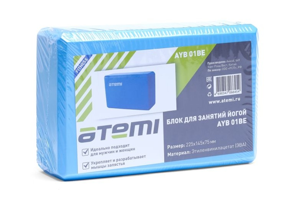 AYB01BE Блок для йоги Atemi