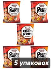Лапша Nongshim Champong со вкусом морепродуктов 124 г x 5 шт