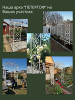 Арка садовая "Петергоф" 210х130х55 см.