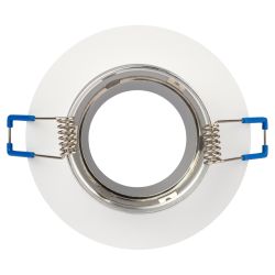 Светильник встраиваемый декоративный ЭРА DK95 WH под лампу MR16 GU5.3 белый | Декоративные встраиваемые светильники