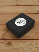 Наклейка стикер круглая 40 мм "100% Organic"
