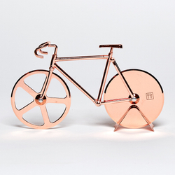 Нож для пиццы из нержавеющей стали the fixie, медный
