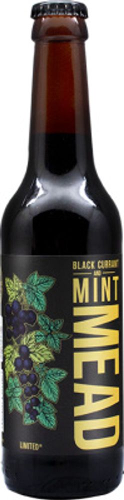 Медовуха Степь и Ветер Блэк Каррент Энд Минт / Mead Steppe &amp; Wind Black Currant And Mint 0.33 - стекло