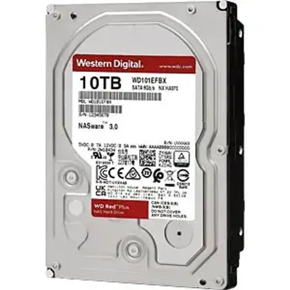 Жесткий диск для NAS систем HDD 10Tb Western Digital RED Plus SATA6Gb/s 3.5" 256Mb 7200rpm WD101EFBX
