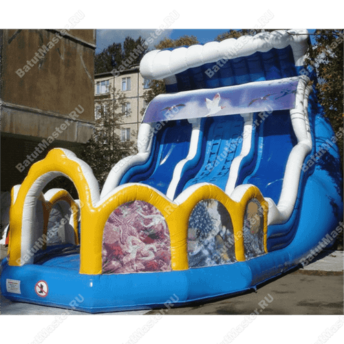 Коммерческий надувной батут "Большая волна"