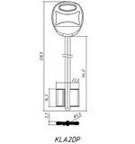Заготовка сувальдного ключа 13099 (KLA2DP) (Красный) –  Kale