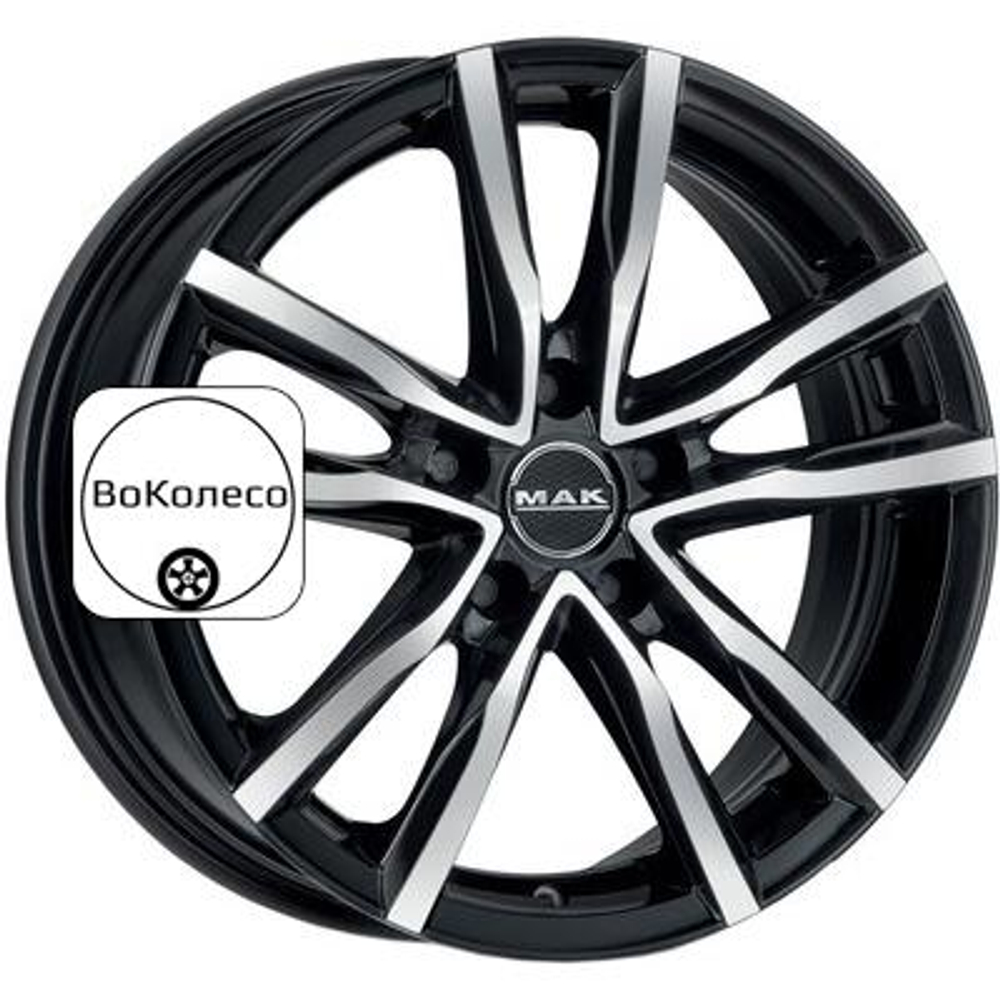 8x17/5x114,3 ET50 D76 Milano Black mirror MAK