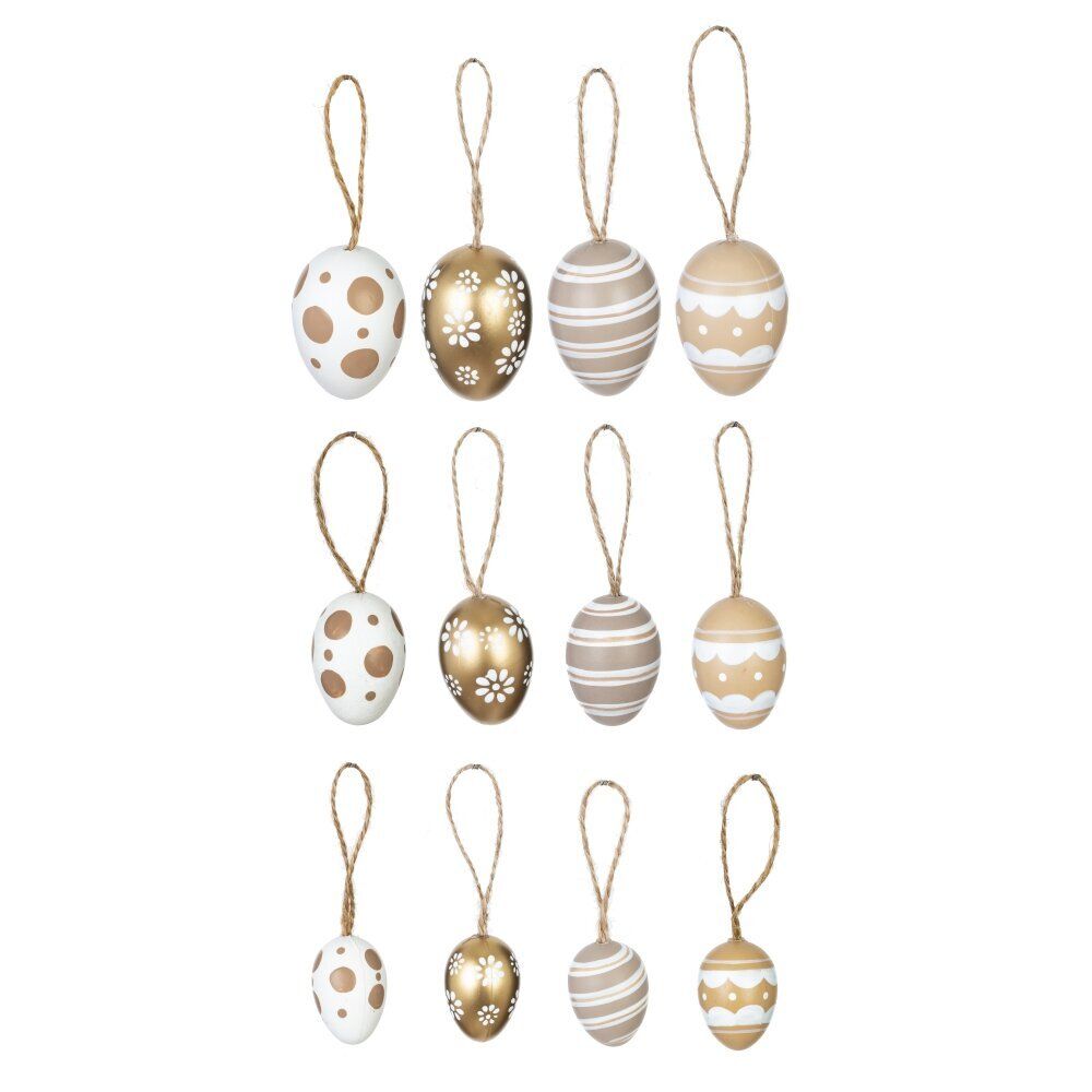 GAEM Набор из 16-ти изделий декоративных подвесных "Яйцо" (4,5*6, 3,5*5,5, 3*4), L14 W5,5 H15 см