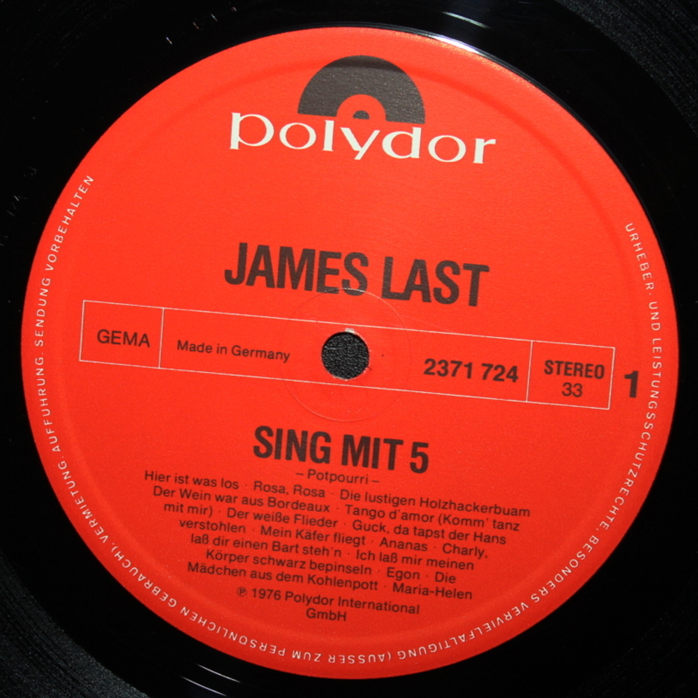James Last / Sing Mit 5 (LP)