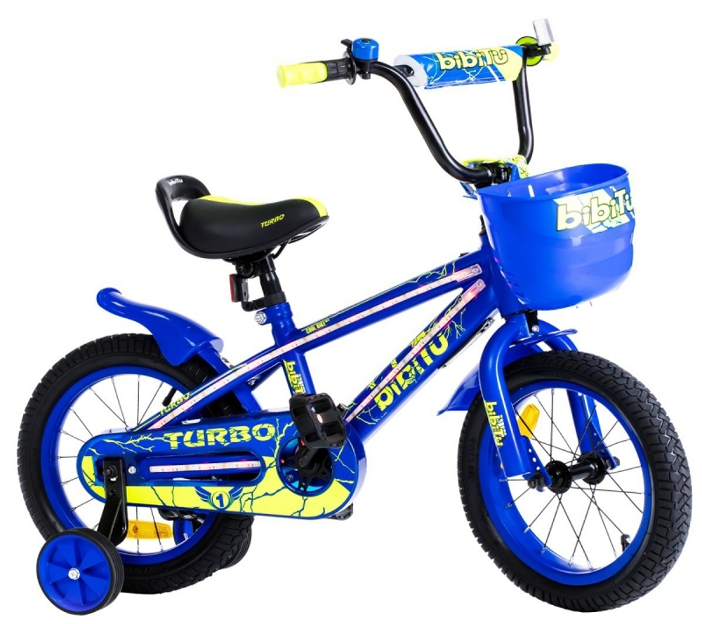 Велосипед 16" BIBITU TURBO, голубой