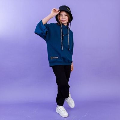 Oversized hoodie for teens - NAVY