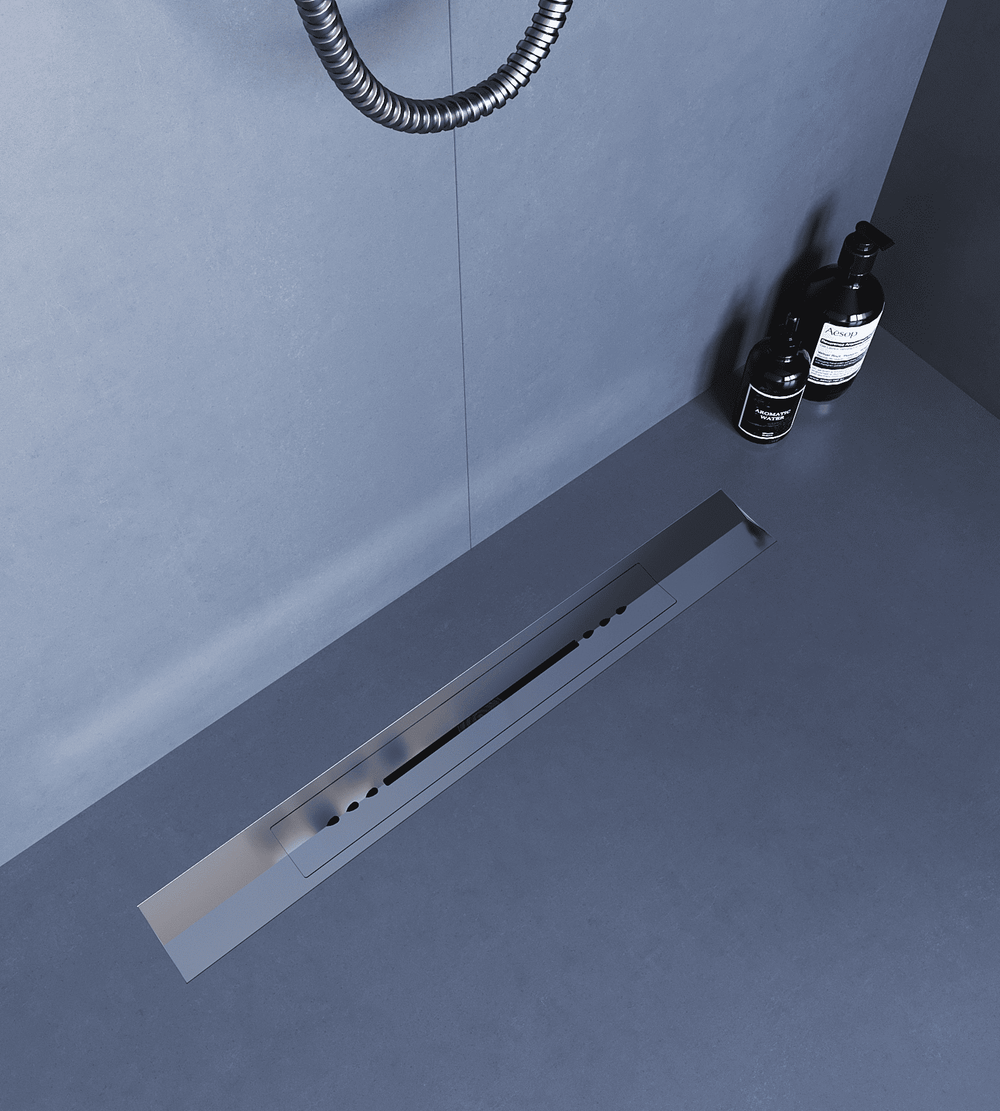 Душевой трап, обрезной, V-образный, сатин RGW SDR-53S (800)