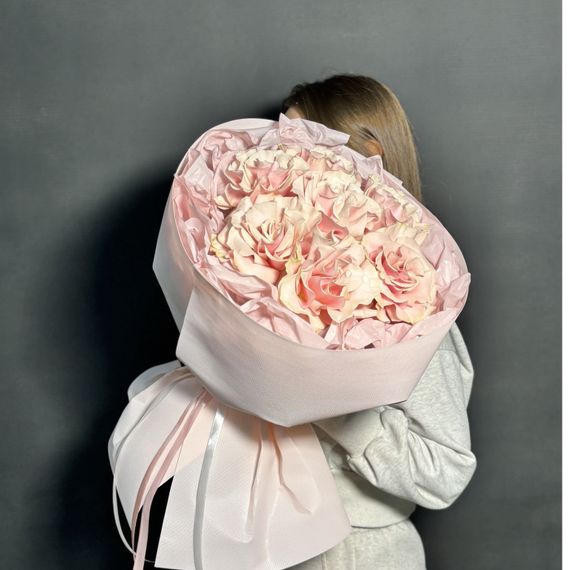 Монобукет из французских роз