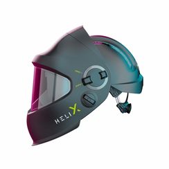 Щиток защитный лицевой сварщика Optrel helix quattro, с поднимающимся внутренним АСФ и каской, черный, IsoFit, арт. 1050.100