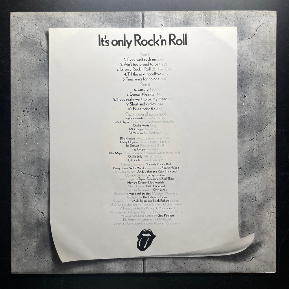 The Rolling Stones - It's Only Rock 'N Roll (Голландия 1988г.)