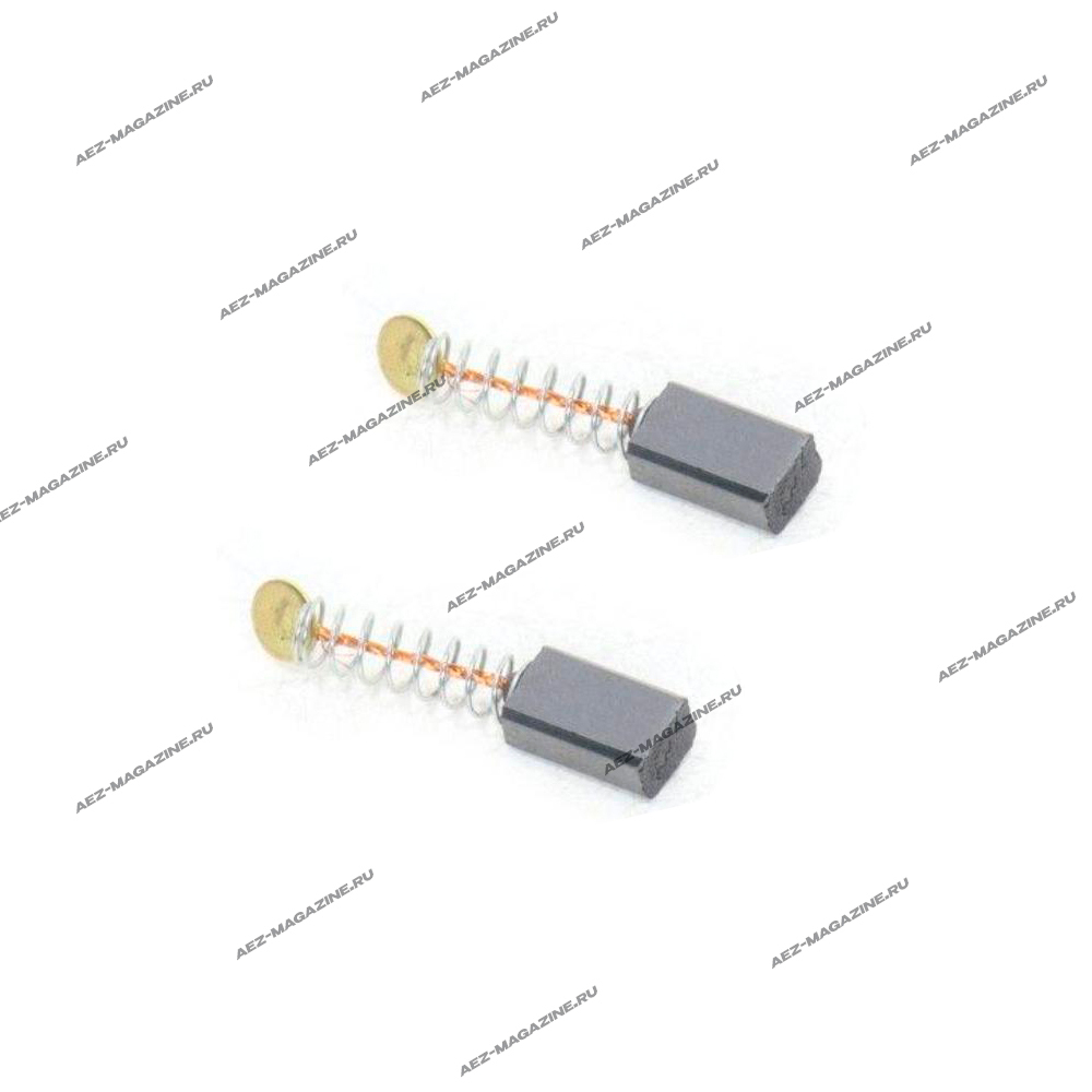 Электроугольная щетка 4х6х10 пружина-пятак d=4 мм