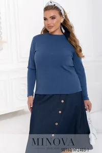 Водолазка 2403-1-джинс Minova