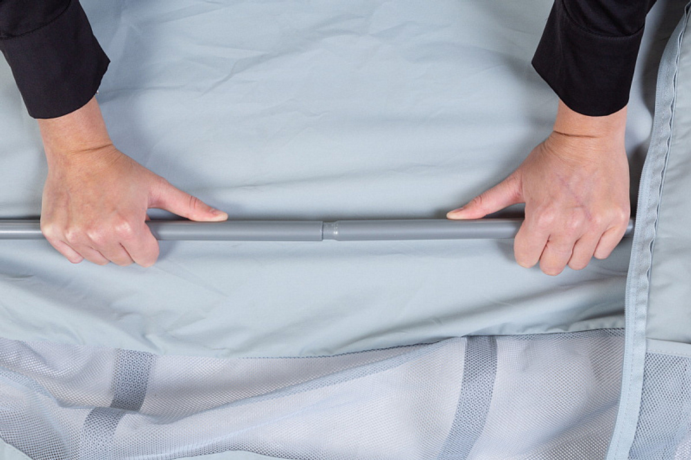 Детская люлька-кроватка-манеж Beaba Lit Parapluie 3 в 1 946001 MINERAL GRIS