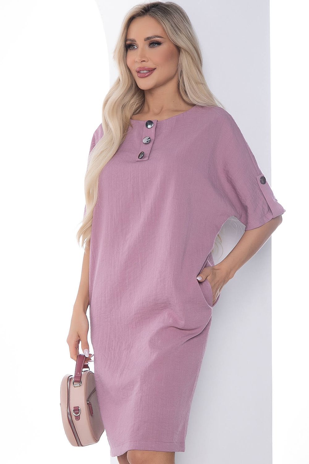 Платье Кайла люкс розовое П10103 LT Collection