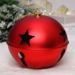 Новогодний шар «Бубенчик» 20 см, Красный