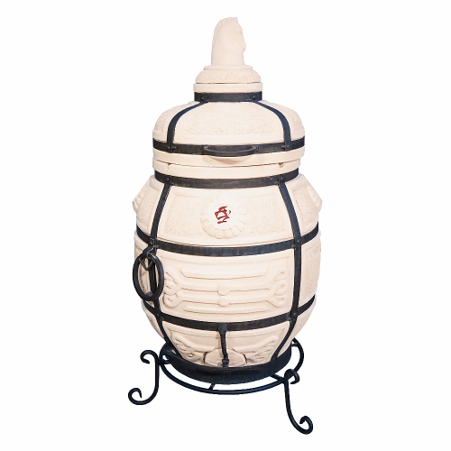 Тандыр Поручик с поворотной крышкой и подставкой