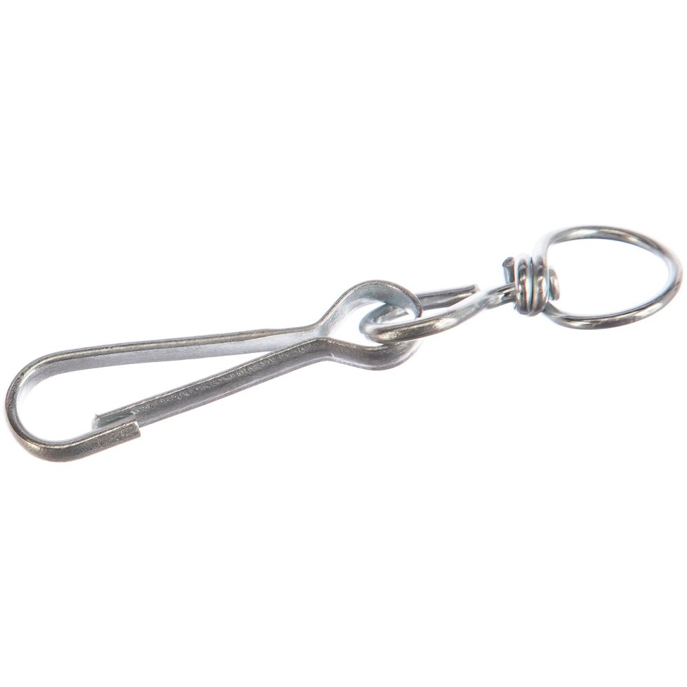 Карабин пружинный тип 125 c вертлюгом цинк DIN4293 80мм