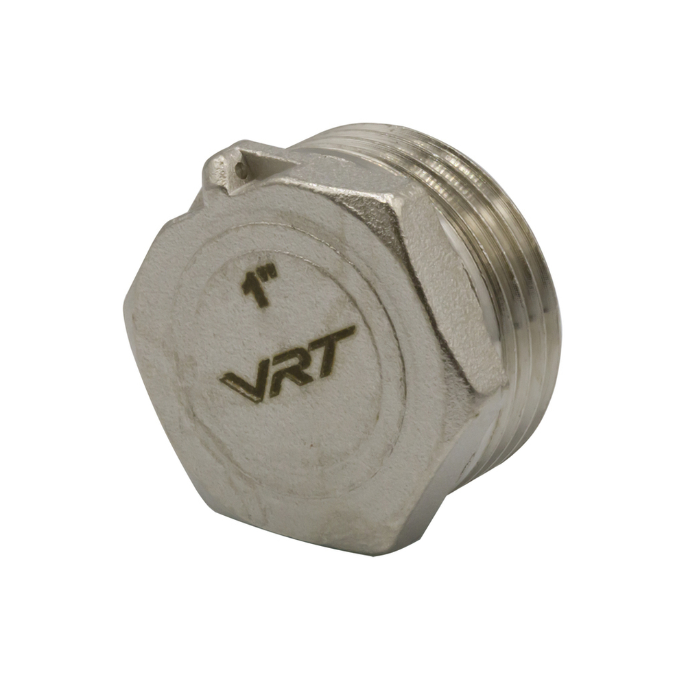 Заглушка 1'' нар с контр отв VRT® никель