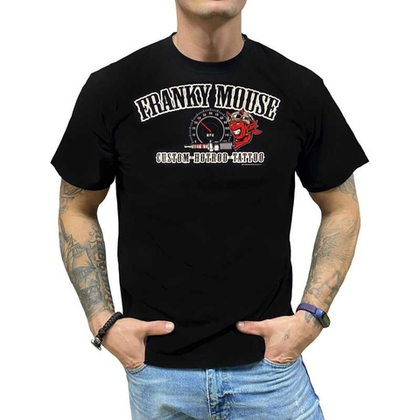 Футболка Franky Mouse Custom hotrod tattoo (Черт со свечой) (S)