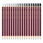 Карандаши чернографитные профессиональные 8H-8B НАБОР 18 штук, BRAUBERG ART "PREMIERE", 181893