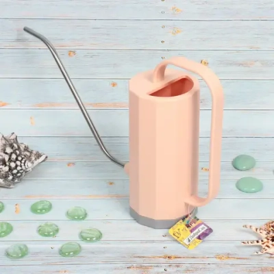 Лейка для растений 1,2л «Victoria Falls» с прикорневым поливом, baby pink ДоброСад