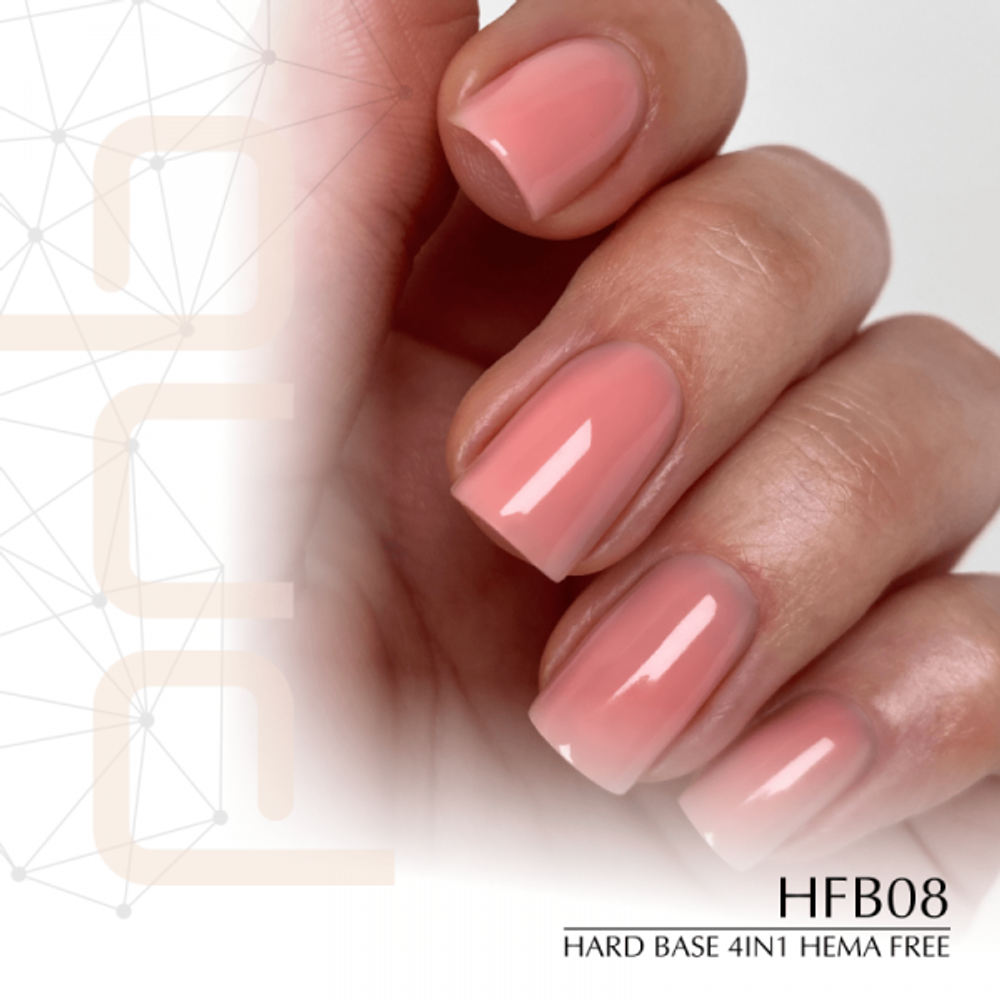 База без содержания HEMA PNB HFB08 УФ/ЛЕД/ Hard Hema Free Base PNB HFB08, 8 ml UV/LED