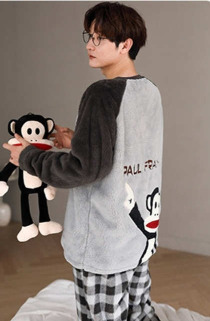 Пижама плюшевая (Grey)