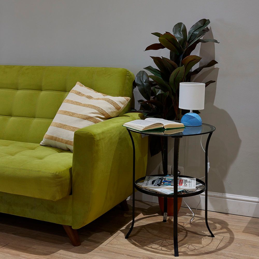 UML-B302 E14 BLUE Светильник настольный декоративный под лампу Е14. 40W. Механический выключатель. Синий. ТМ Uniel