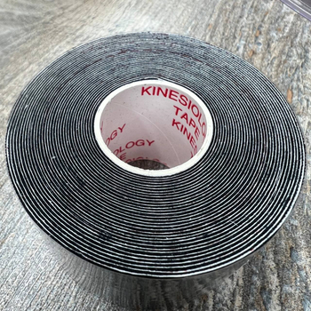 Тейп для лица и тела A-tape Кинезиологический цвет черный 3,8 см х 5 м