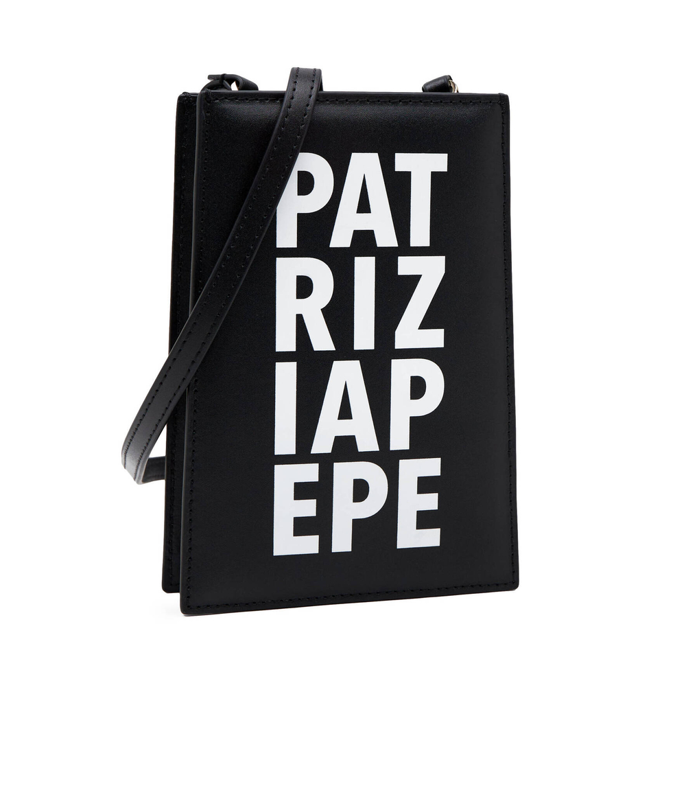 Кожаная сумка для телефона Patrizia Pepe - черный(8B0052 L100)