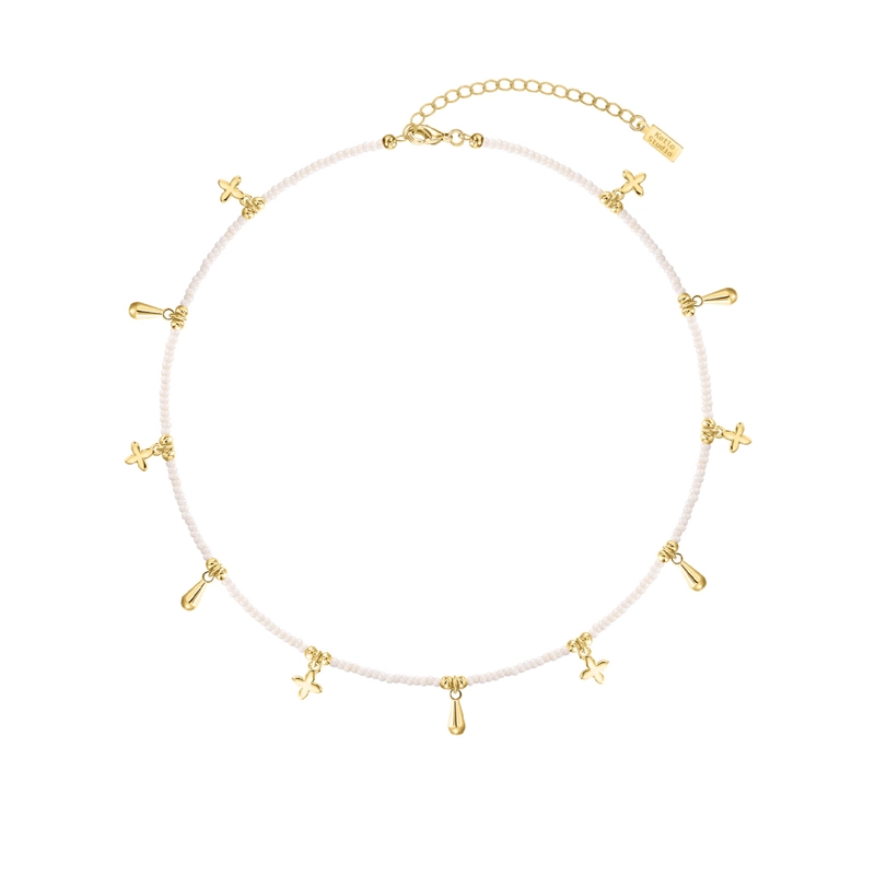 Колье Капли (золотистый)